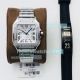 KOR Factory Swiss Replica Cartier Santos White Dial Diamond Bezel Ladies Watch (2)_th.jpg